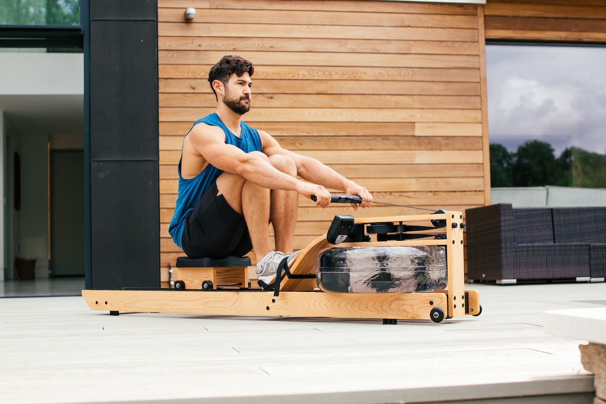 Waterrower Lite Drive on the deck