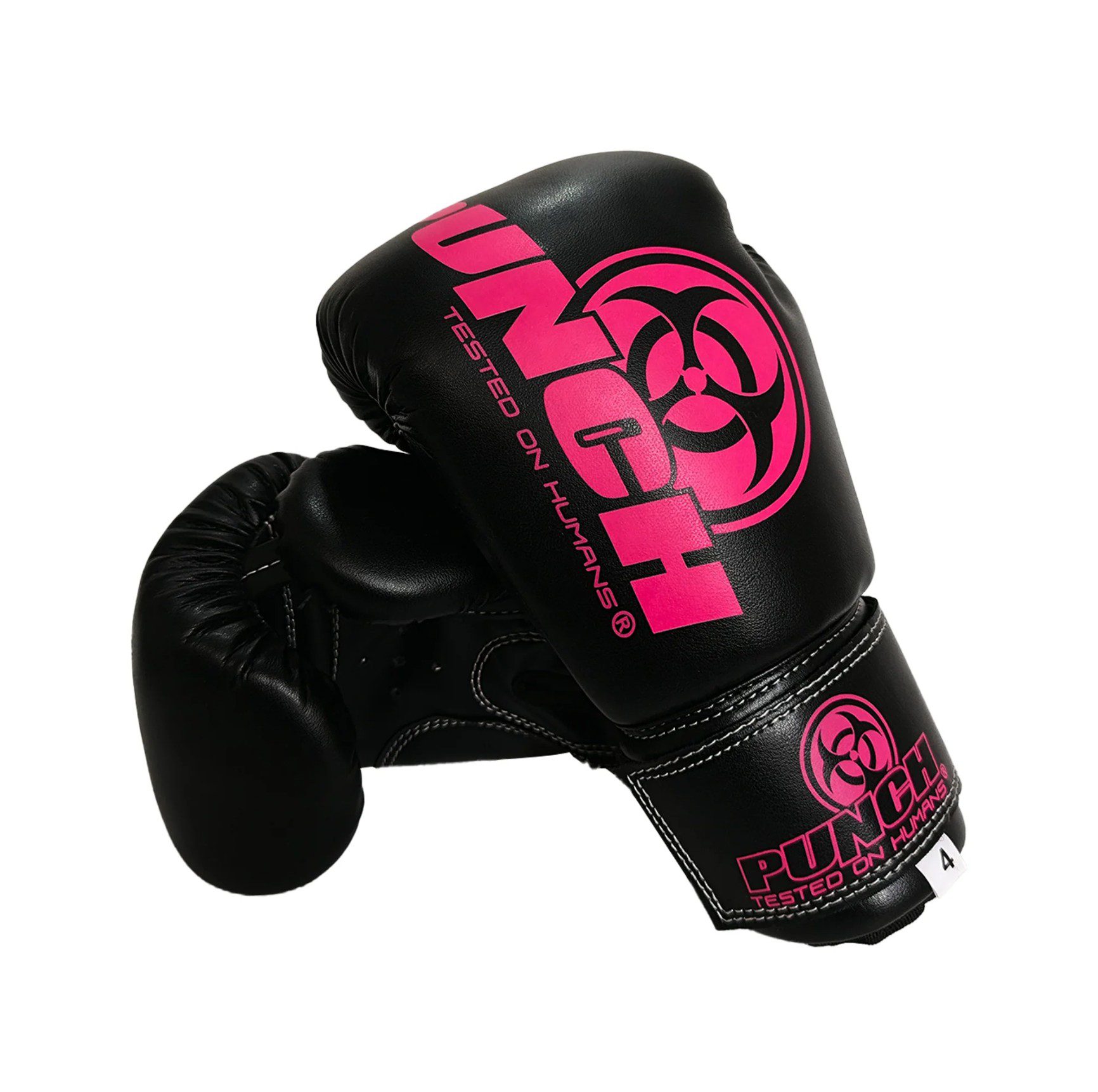 Punch Kids Junior Urban Boxing Gloves 4oz Black Pink 2 Punch Kids Junior Urban Boxing Gloves 4oz Black Pink