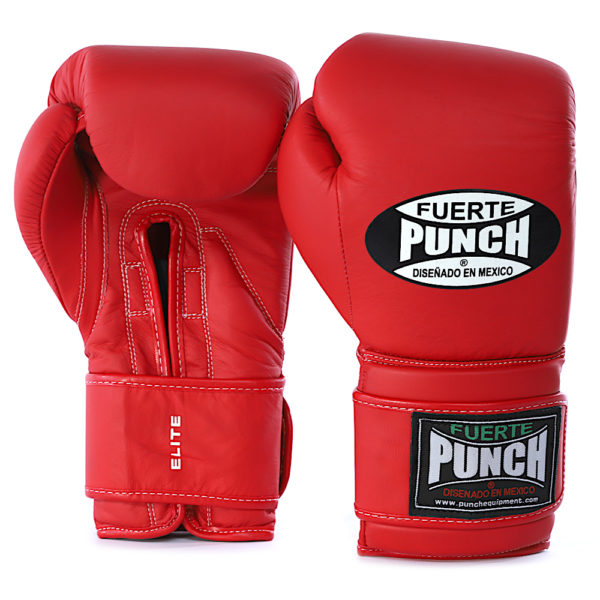 Mexican Fuerte Boxing Gloves in Red Matte