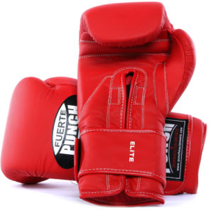 Mexican Fuerte Boxing Gloves in Matte Red
