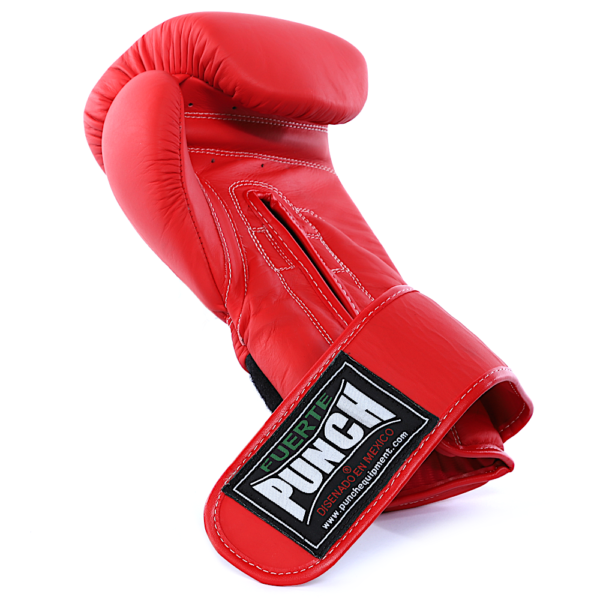 Mexican Fuerte Boxing Gloves in Matte Red