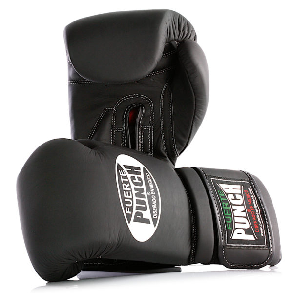 Mexican Fuerte Boxing Gloves in Black Matte