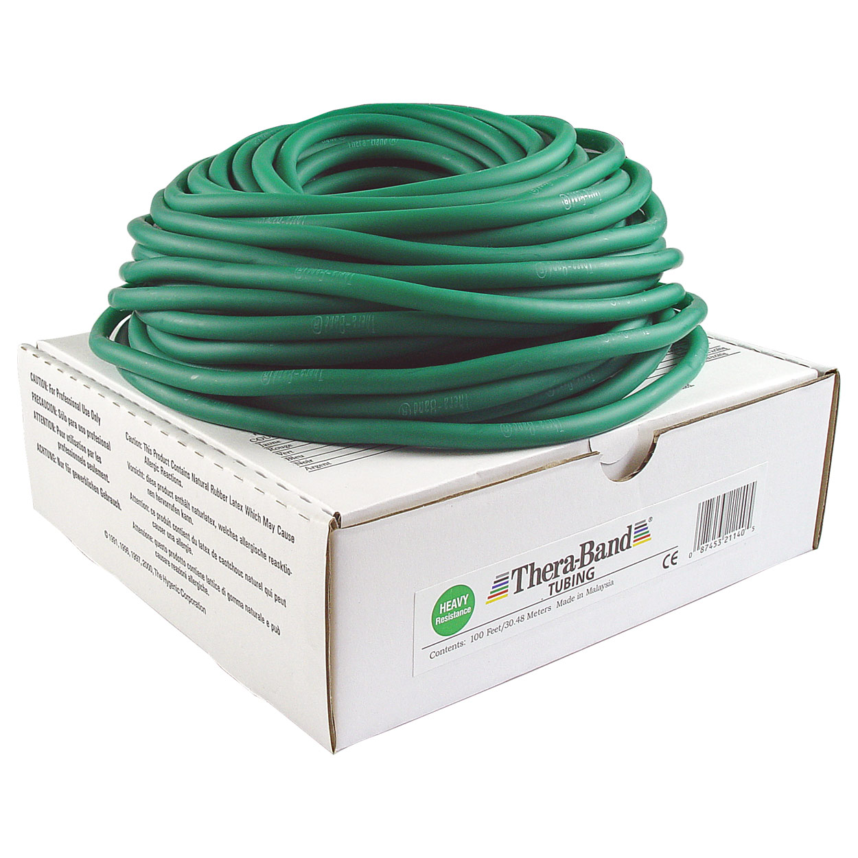 TheraBand Resistance Tubing Green full box