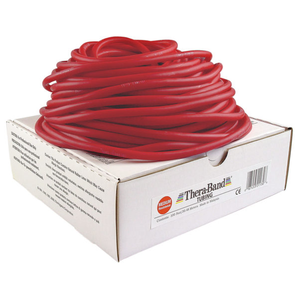 TheraBand Resistance Tubing Red full box