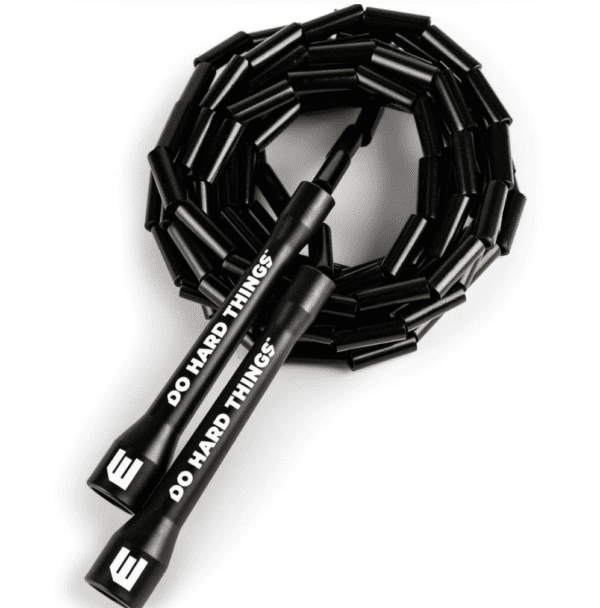 Do Hard Things Beaded Jump Rope Black