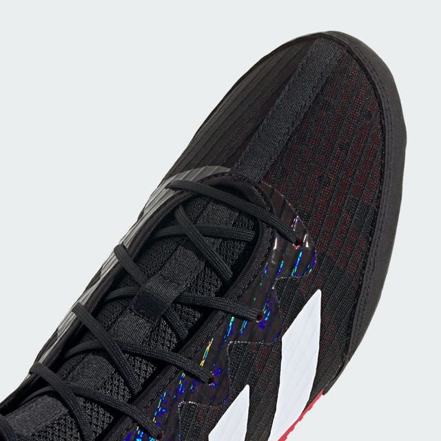 Adidas Box Hog 4 Black White Ruby Closeup Adidas Box Hog 4 Black White Ruby Closeup
