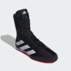 Adidas Box Hog 4 Boxing Boots - Black/White/Ruby - Size 6