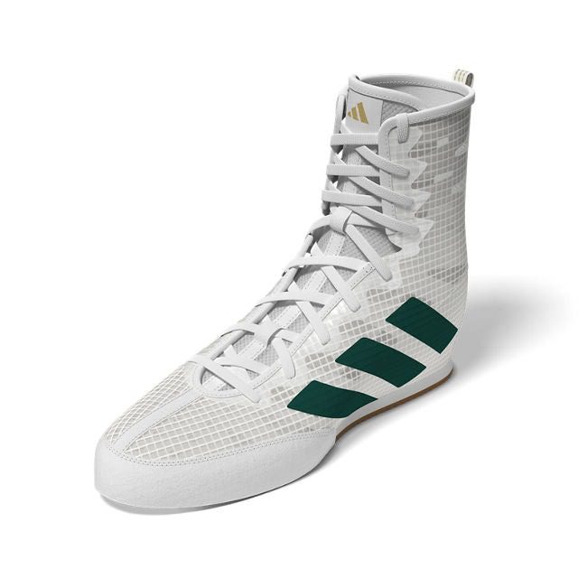 Adidas Box Hog 4 White Green Black Angled Adidas Box Hog 4 White Green Black Angled