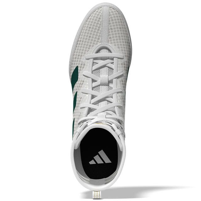 Adidas Box Hog 4 White Green Black Overhead Adidas Box Hog 4 White Green Black Overhead