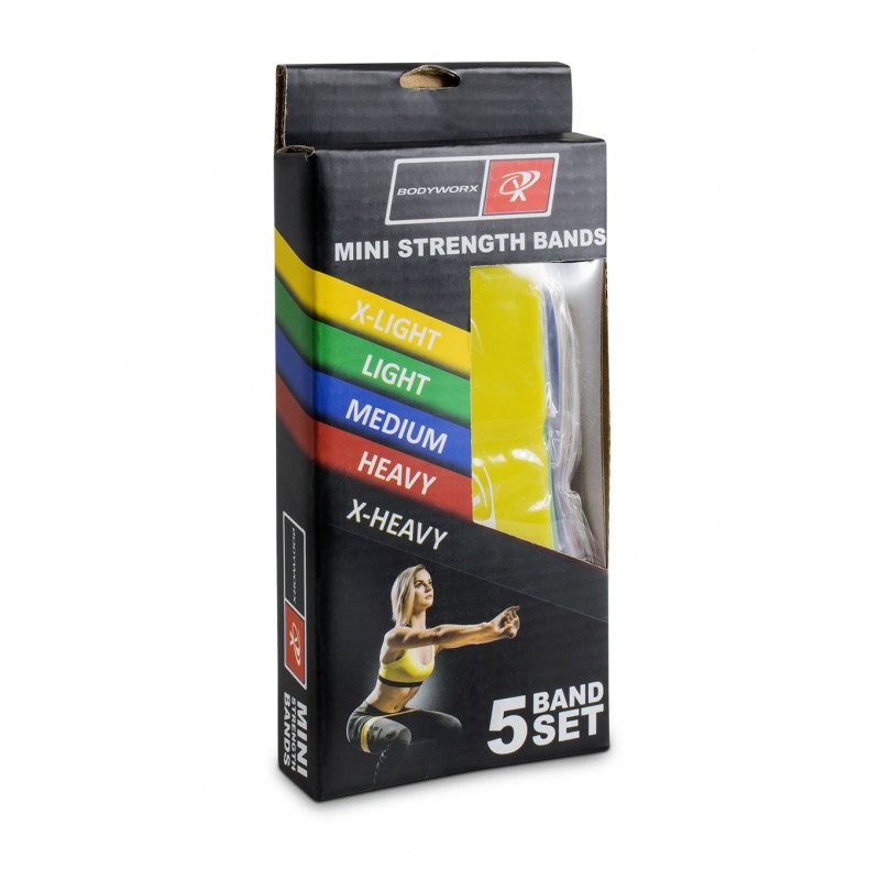 Bodyworx Mini Strength Bands Set of 5 Box