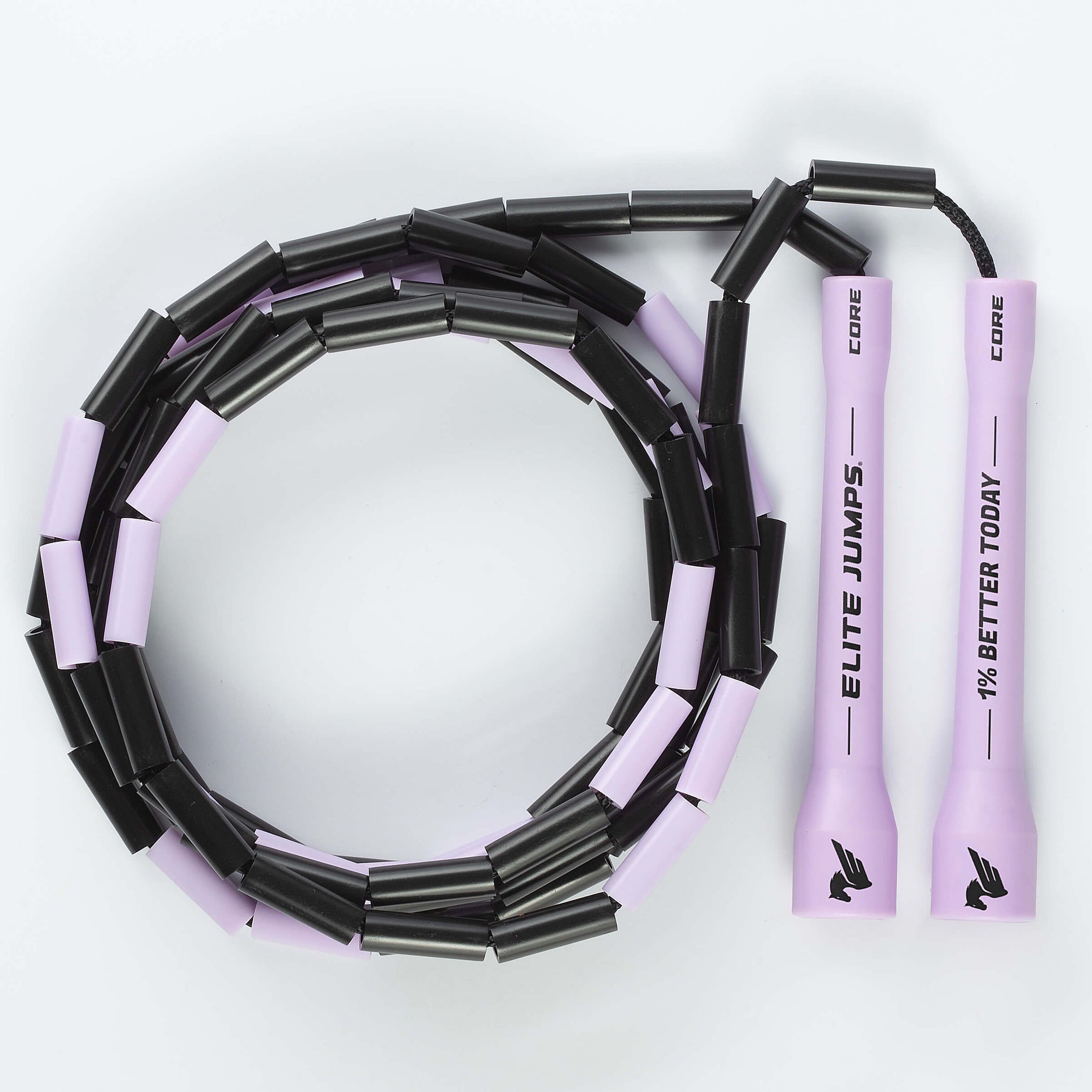 EliteJumps1PercentBetterTodayCoreBeadedJumpRope-PastelPurple